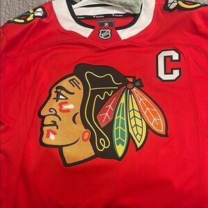 Fanatics Red Chicago Blackhawks Captain Jersey